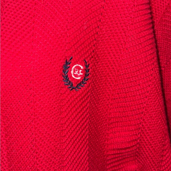 MENS Hand Framed Chaps Ralph Lauren Red Sweater - Picture 6 of 6